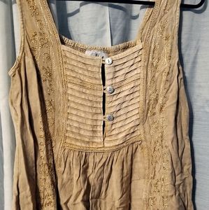 LOWEST SALE! Metropolitan Tan Boho Tank